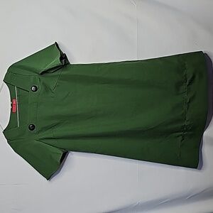 Image green square neck flutter sleeves sz Small